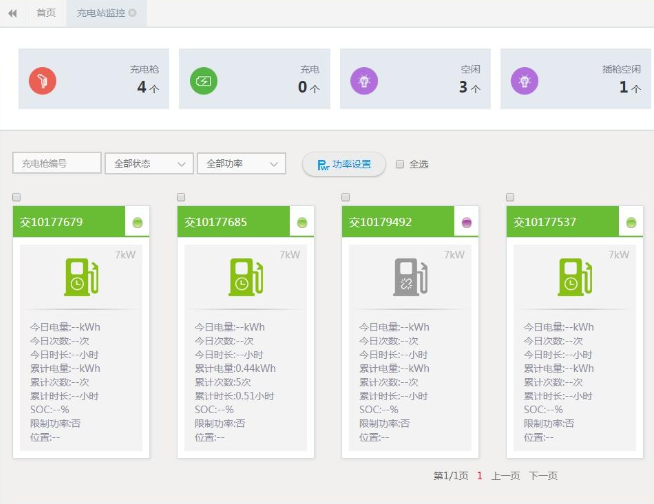 电瓶车充电桩集中充电管理系统软件定制开发