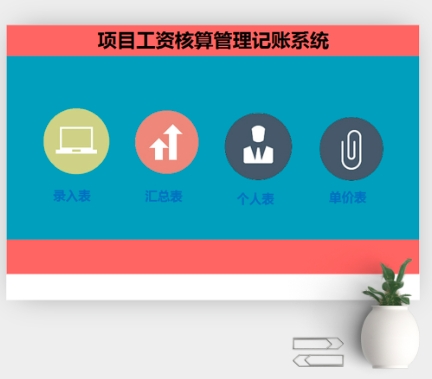 项目工资核算管理记账系统软件定制开发